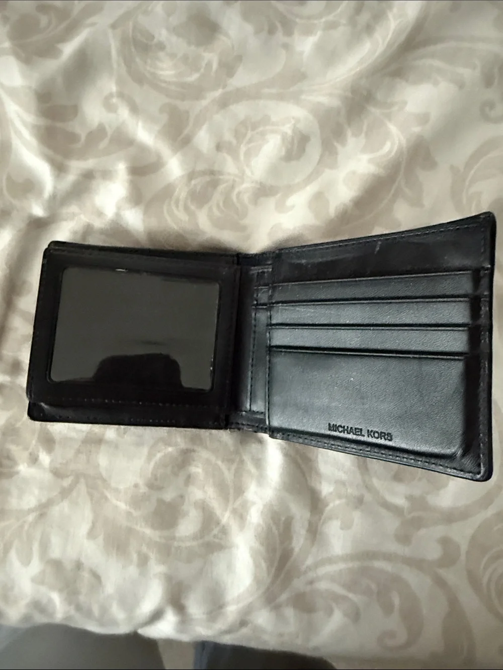 Michael Kors Black Textured Leather Men's Wallet